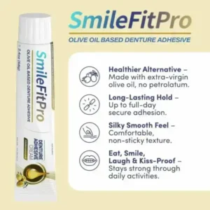 SmileFitPro™ Olive Oil Denture Adhesive Cream