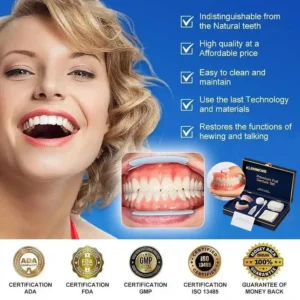 ⏰Ends Today: 50% OFF! 🌎KLENIMORE™ Custom-Fit Dentures— Designed for Comfort and a Natural-Looking Smile