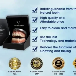 🌟 Vaxflite™ – Custom-Crafted Dentures That Feel as Natural as They Look👩‍🔬