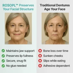 ROSOPL™ Custom-Fit Full Functional DenturesMake you more confident-Made in the USA
